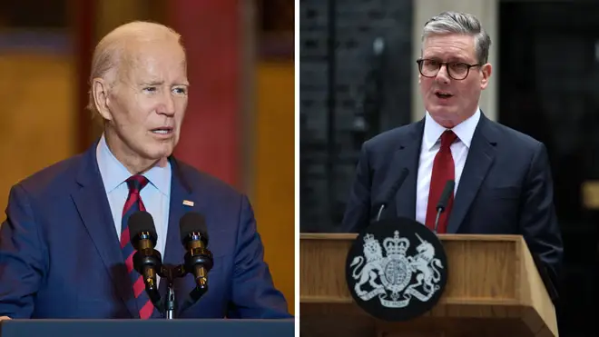 Joe Biden looks forward to strengthening ‘special relationship’ as he congratulates Keir Starmer on becoming PM