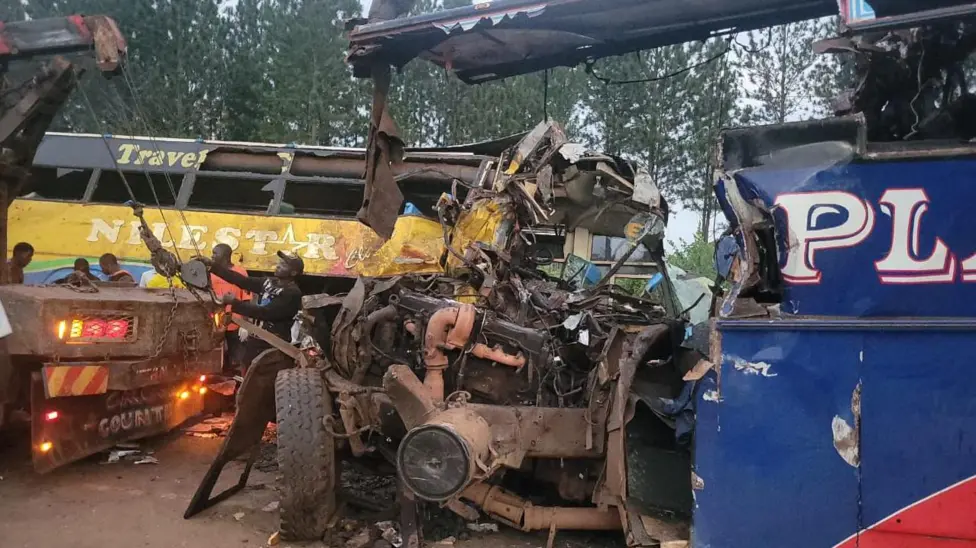 More than 40 dead after multi-vehicle crash in Uganda