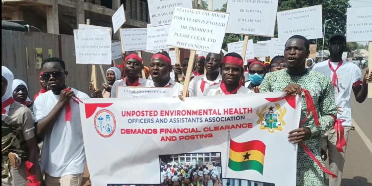Unemployed Environmental Health Officers to protest today