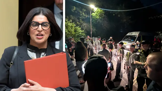 Ban face masks at far-right protests, Mahmood tells police ahead of demonstrations