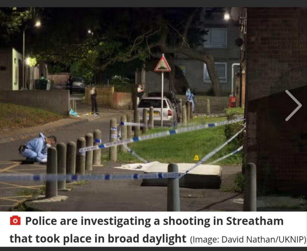 Streatham shooting scene first pictures as gunfire rings out in South London