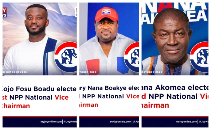 Kojo Bamba, Henry Nana Boakye and Nana Akomea elected NPP Vice Chairmen